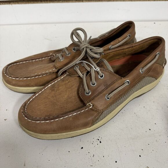Mens Sperry Billfish Dark Tan 0799320 BOAT SHOE CASUAL mens Sz 8 - NL - Picture 1 of 5